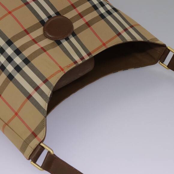 Burberry Nova Check Shoulder Bag Canvas Beige - Picture 6 of 16